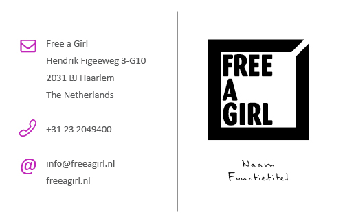 visitekaartje free a girl